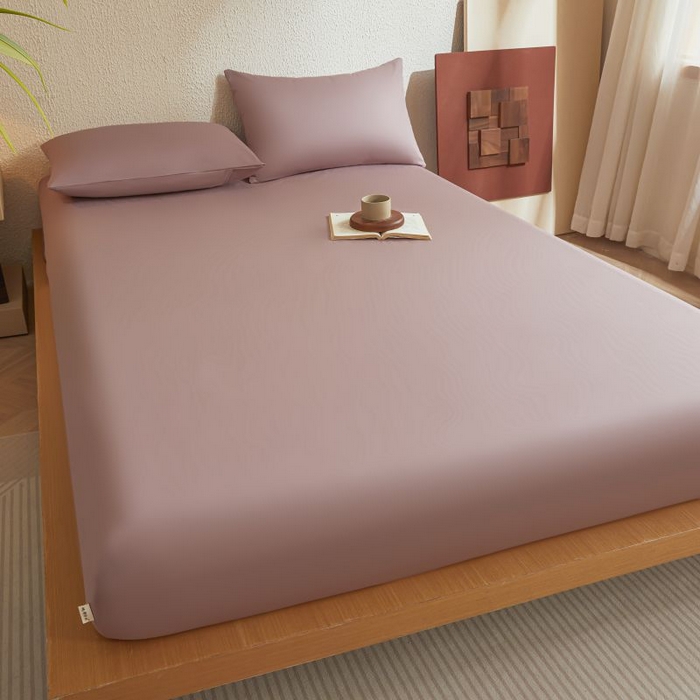 91家纺网 家纺一手货源 找家纺 梵克保罗 2025新款全棉13372喷气防水床笠5面全包防水不渗漏-单枕套 棕雾咖