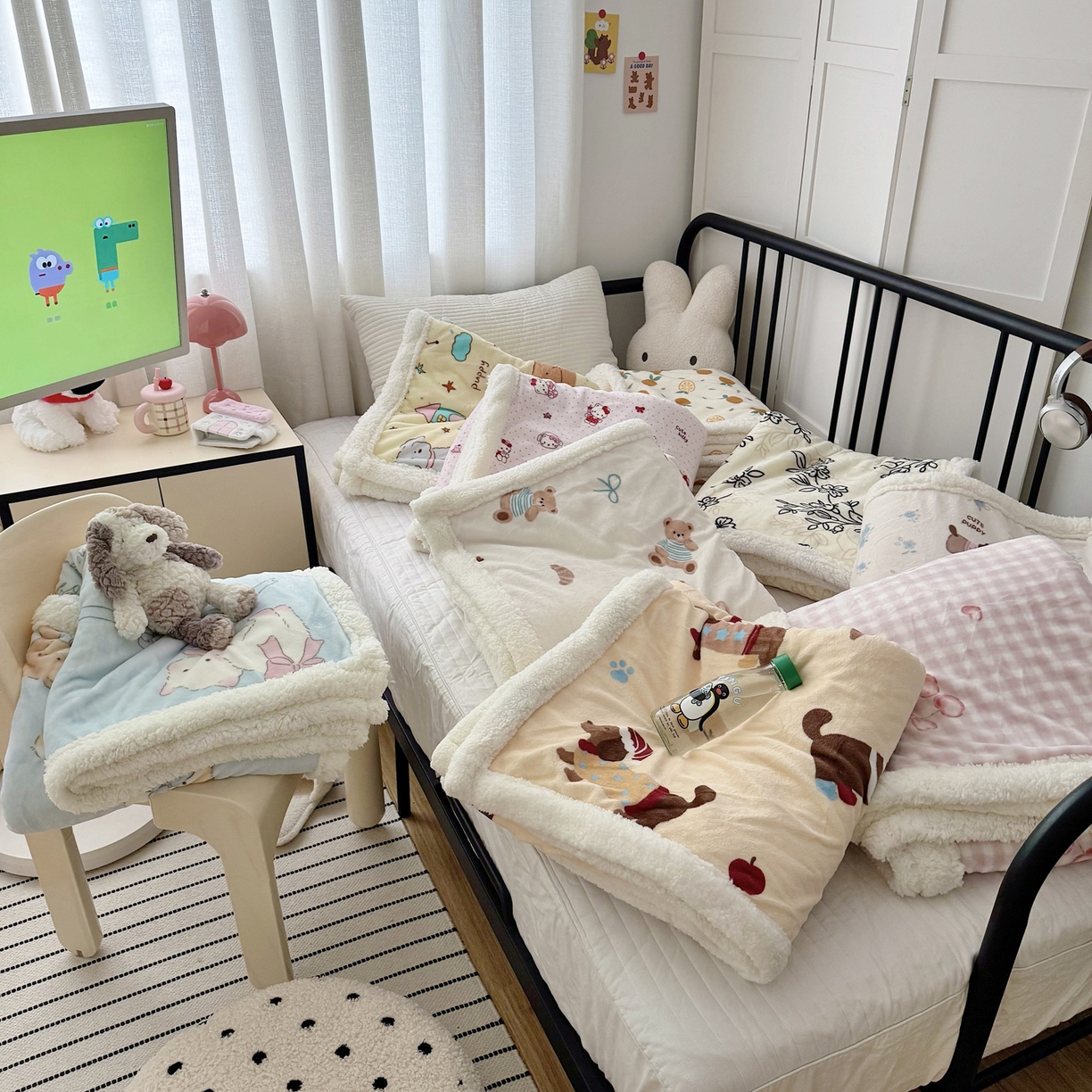 91家纺网 家纺一手货源 找家纺 （总）航途席业 2025新款200g牛奶绒羊羔绒毛毯