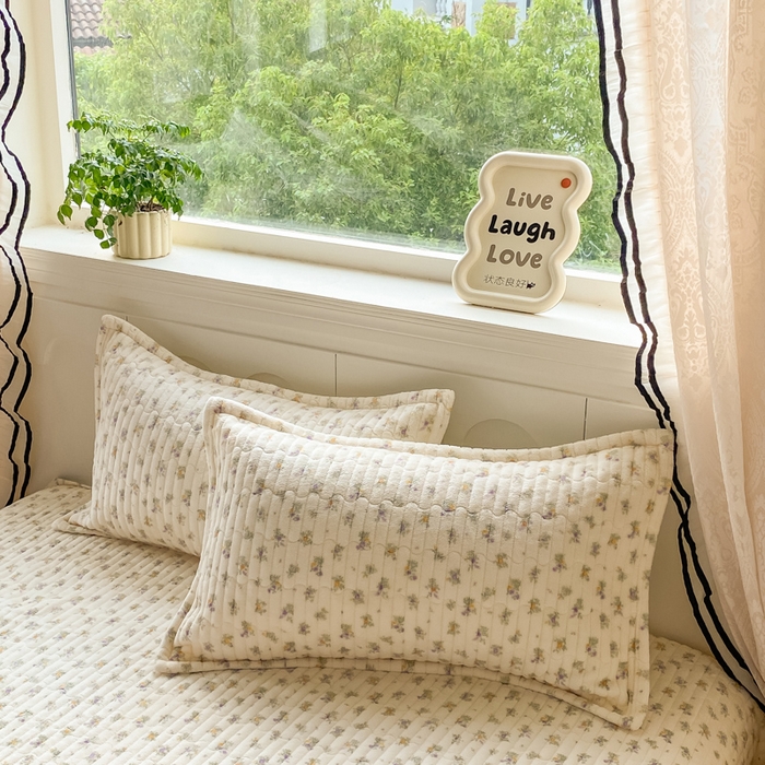 91家纺网 家纺一手货源 找家纺 尚美 2025新款豆豆绒牛奶绒大花边床盖四件套-系列2（床盖花边随机） 花紫