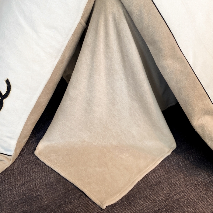 91家纺网 家纺一手货源 找家纺 （总）绒世界 2025秋冬小香风香奈系列牛奶绒四件套