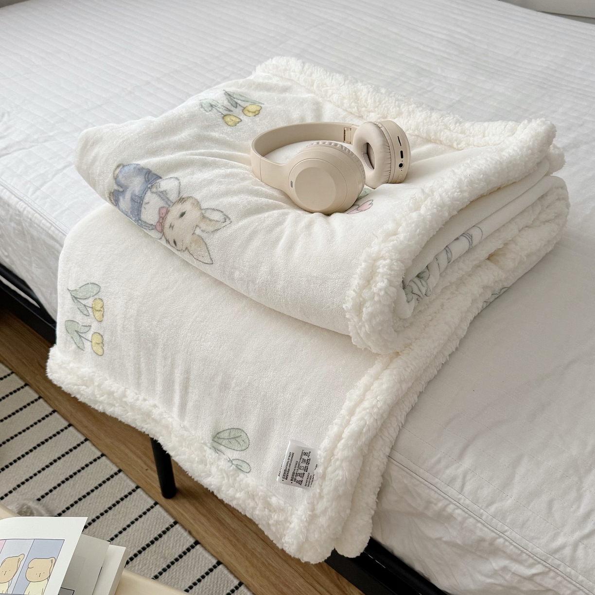 91家纺网 家纺一手货源 找家纺 （总）航途席业 2025新款200g牛奶绒羊羔绒毛毯