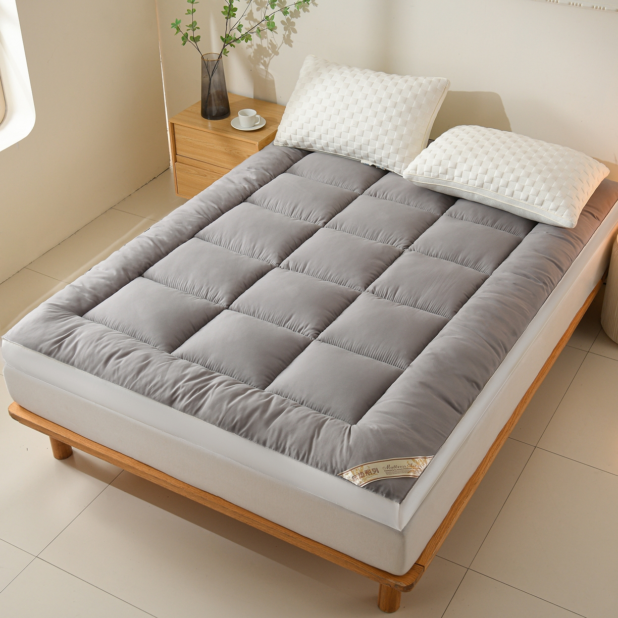 91家纺网 家纺一手货源 找家纺 （总）预言家纺 2025新款黄边立体床垫床褥系列