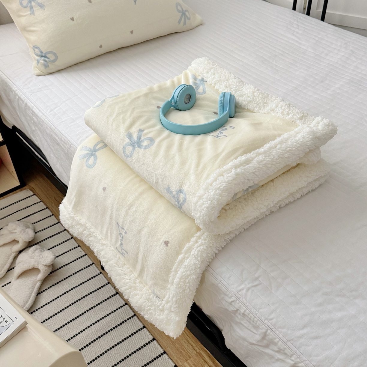 91家纺网 家纺一手货源 找家纺 （总）航途席业 2025新款200g牛奶绒羊羔绒毛毯