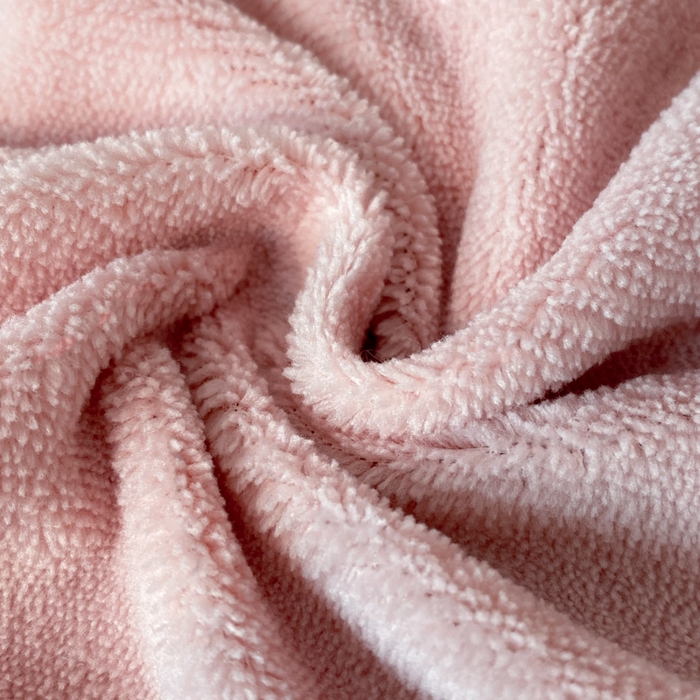 91家纺网 家纺一手货源 找家纺 绒世界 2025秋冬小香风香奈系列牛奶绒四件套 蜜桃粉