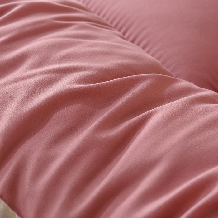 91家纺网 家纺一手货源 找家纺 预言家纺 2025新款黄边立体床垫床褥系列 黄边豆沙