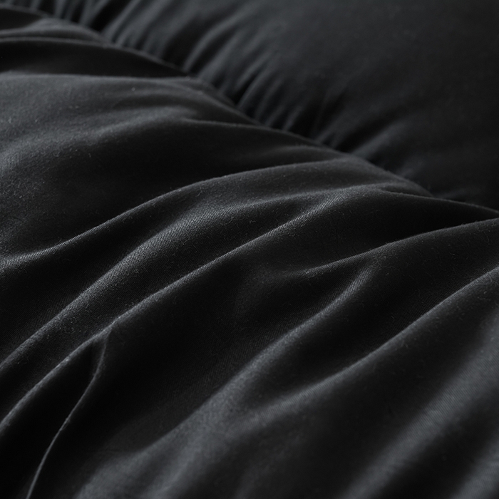 91家纺网 家纺一手货源 找家纺 预言家纺 2025新款黄边立体床垫床褥系列 黄边黑色