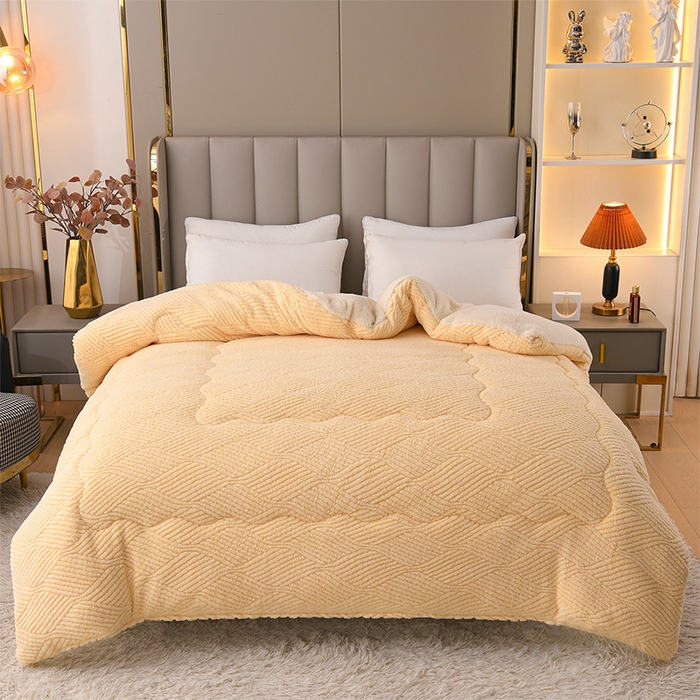 91家纺网 家纺一手货源 找家纺 （总）预言家纺 2025新款提花双面绒冬被系列