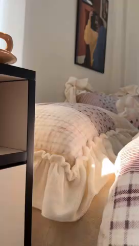 91家纺网 家纺一手货源 找家纺 艾咪-Amy ntmy 2025新款博主风花边款牛奶绒四件套-花栖礼 花栖礼-紫