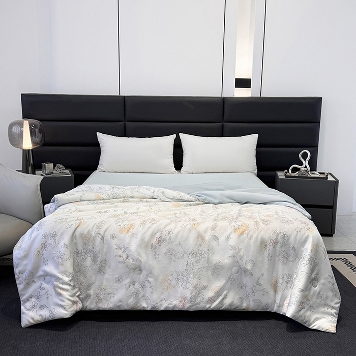 （总）梵克保罗 2025春夏新品莱赛尔天丝数码印花嵌绳单夏被