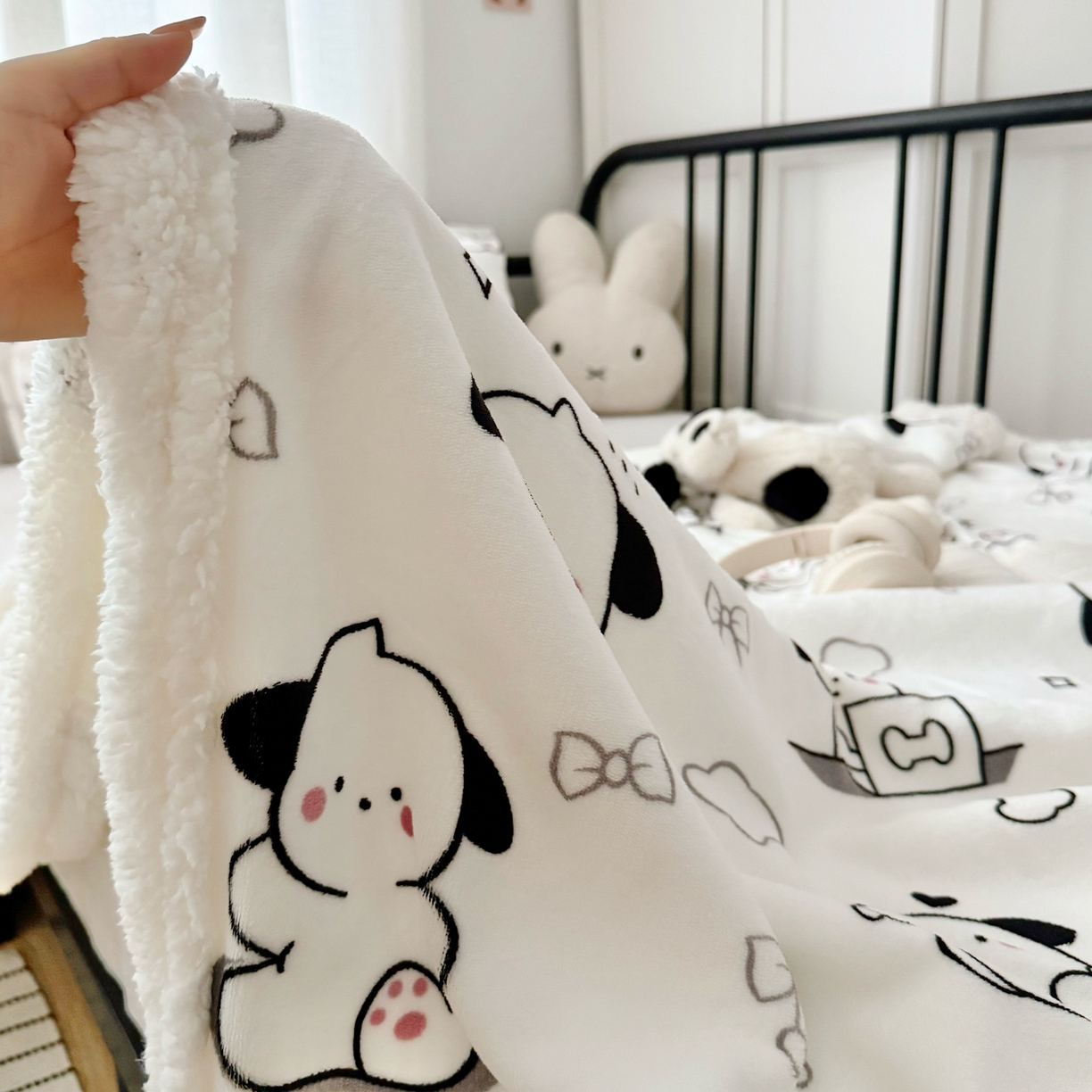 91家纺网 家纺一手货源 找家纺 航途席业 2025新款200g牛奶绒羊羔绒毛毯 狗狗时代