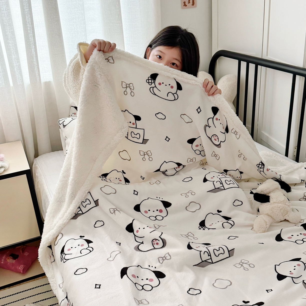 91家纺网 家纺一手货源 找家纺 航途席业 2025新款200g牛奶绒羊羔绒毛毯 狗狗时代