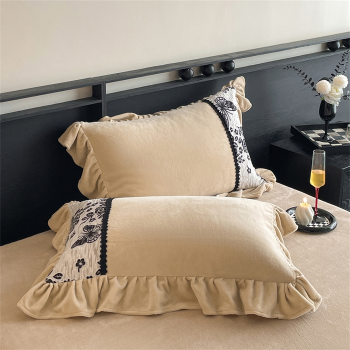 91家纺网 家纺一手货源 找家纺 （总）慕木家纺 2025新款A类高克重高端雕花烂花AB版工艺款拼接四件套绮梦系列(直播热款)