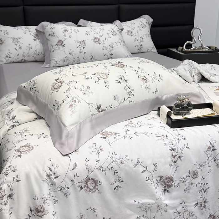 91家纺网 家纺一手货源 找家纺 梵克保罗 2025新款莱赛尔天丝数码印花夏被 情依