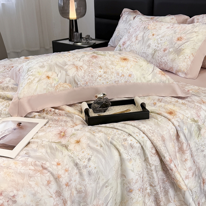 91家纺网 家纺一手货源 找家纺 梵克保罗 2025新款莱赛尔天丝数码印花夏被 筱然