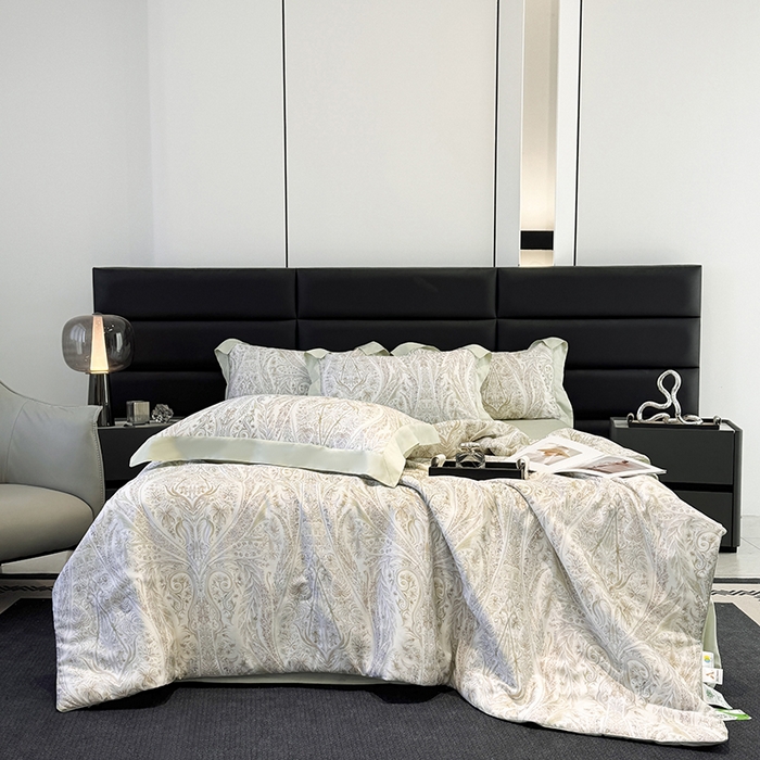 91家纺网 家纺一手货源 找家纺 梵克保罗 2025新款莱赛尔天丝数码印花夏被 莉格西塔