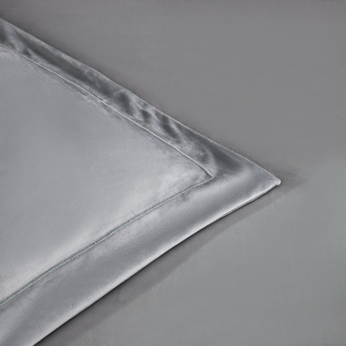 91家纺网 家纺一手货源 找家纺 梵克保罗 2025春夏新品水洗仿天丝数码凉感丝四件套 莱斯-灰