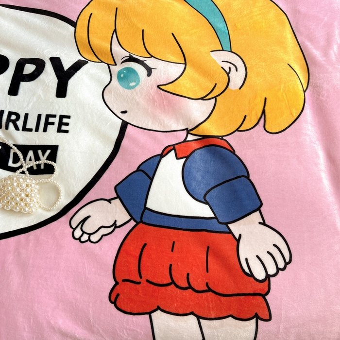 91家纺网 家纺一手货源 找家纺 喜梦缘 2025年新款大版小版卡通牛奶绒四件套 甜梦