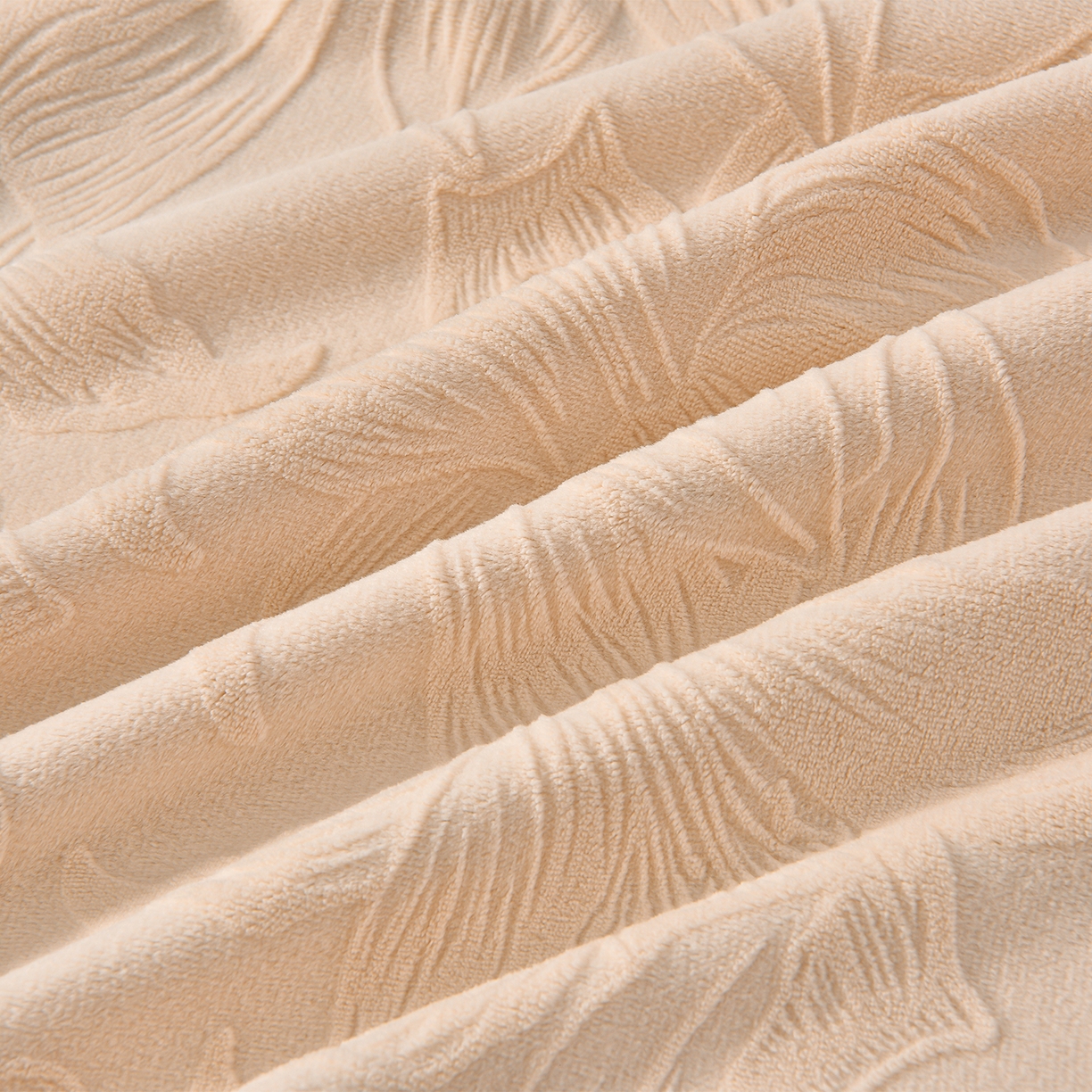 91家纺网 家纺一手货源 找家纺 苏迪网销供货 2025新款牛奶绒四件套A类高克重全消光雕花一字绣工艺款 百合-奶咖