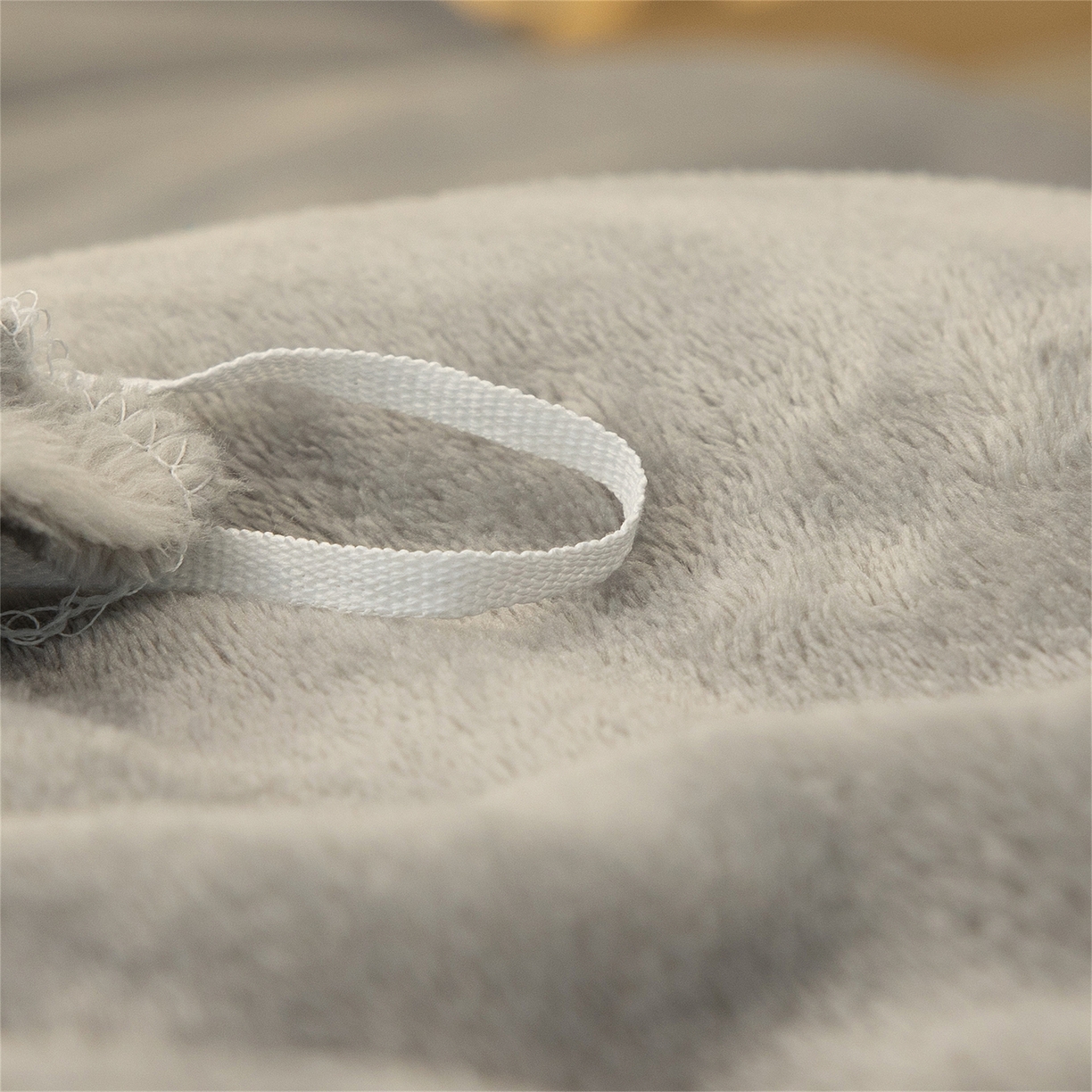 91家纺网 家纺一手货源 找家纺 兰紫橙家纺 2025新款双面绒纯色双拼牛奶绒四件套 浅灰