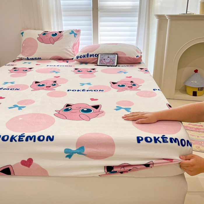 91家纺网 家纺一手货源 找家纺 （总）金爱家 2025新款牛奶绒保暖床笠床笠单件单床笠