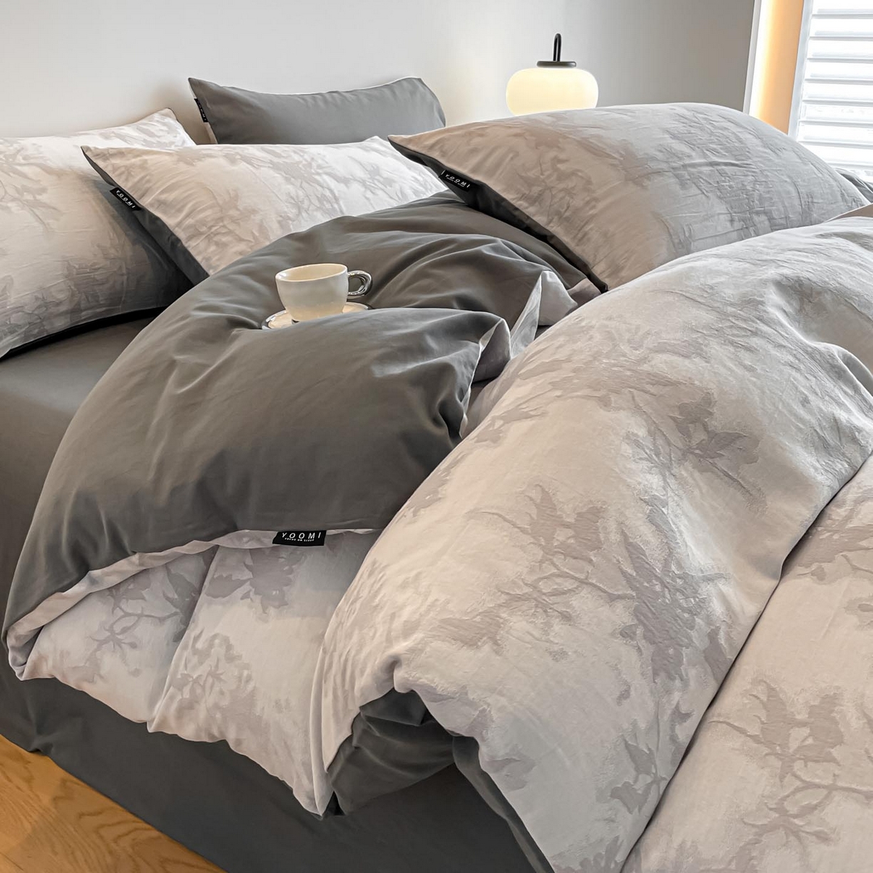 91家纺网 家纺一手货源 找家纺 （总）涵宸家纺 2025新款全棉磨毛色织提花四件套