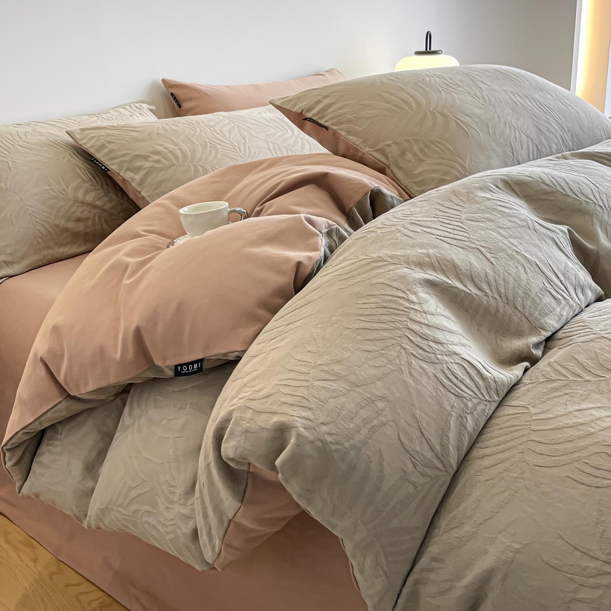 91家纺网 家纺一手货源 找家纺 （总）涵宸家纺 2025新款全棉磨毛色织提花四件套