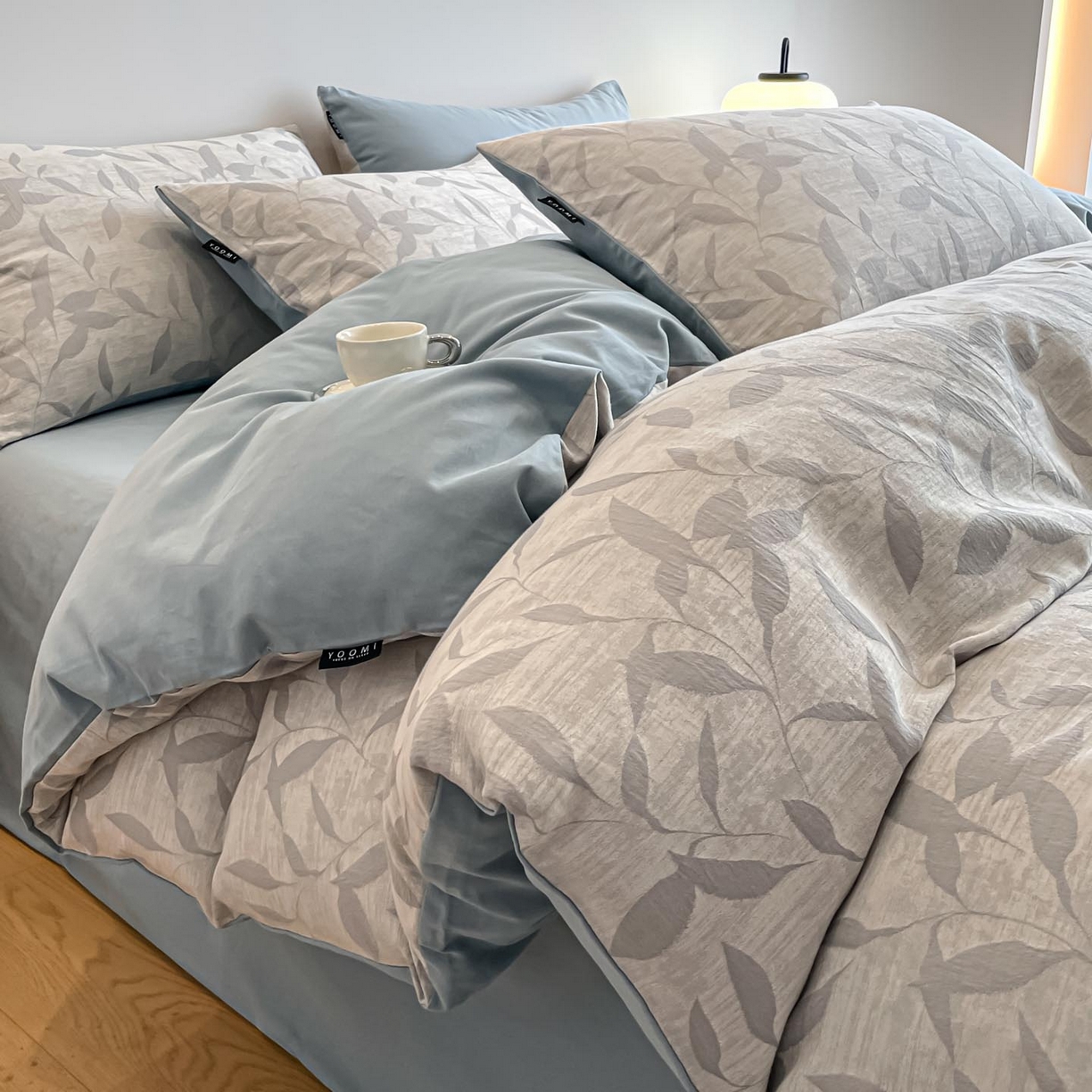 91家纺网 家纺一手货源 找家纺 （总）涵宸家纺 2025新款全棉磨毛色织提花四件套