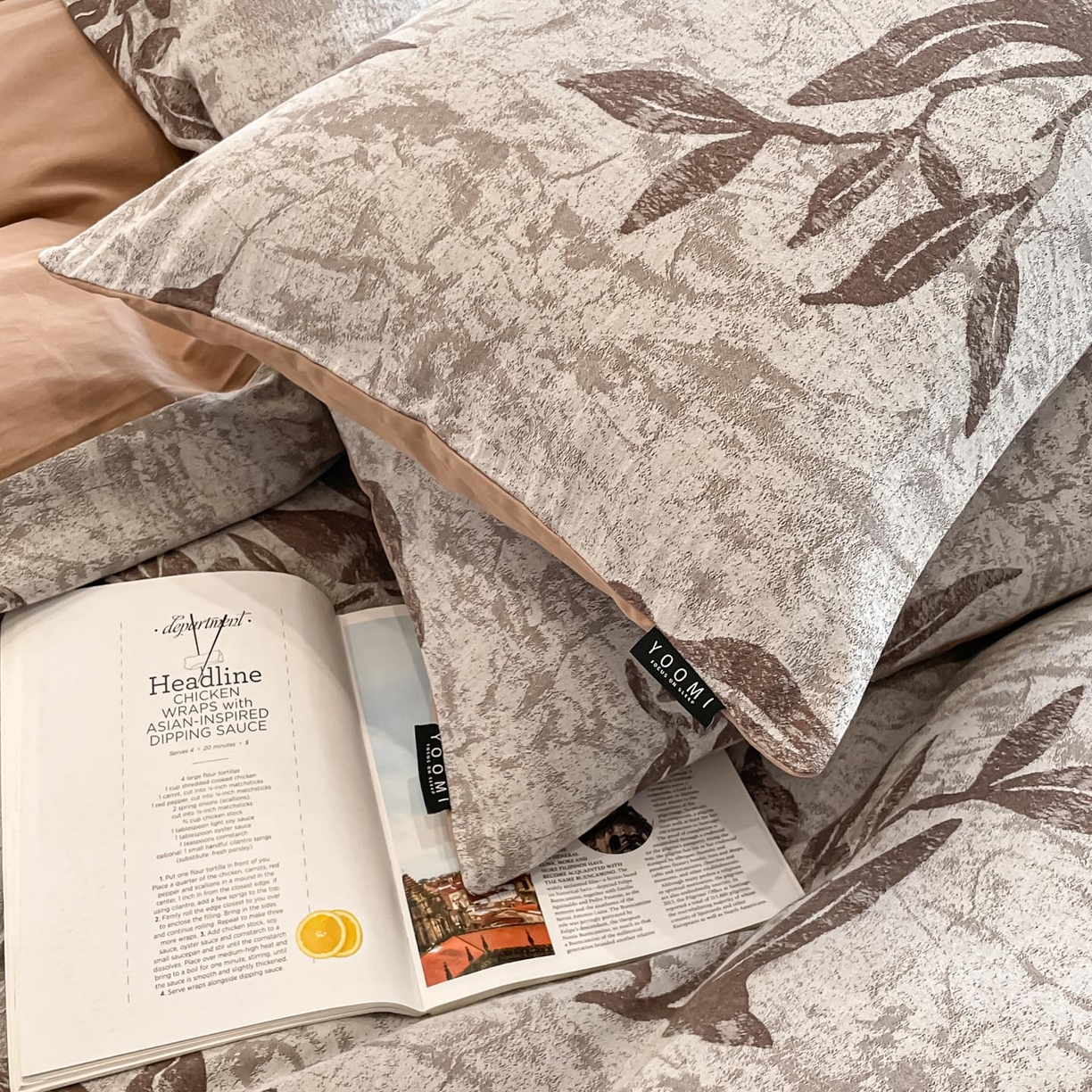 91家纺网 家纺一手货源 找家纺 涵宸家纺 2025新款全棉磨毛色织提花四件套 叠影窗