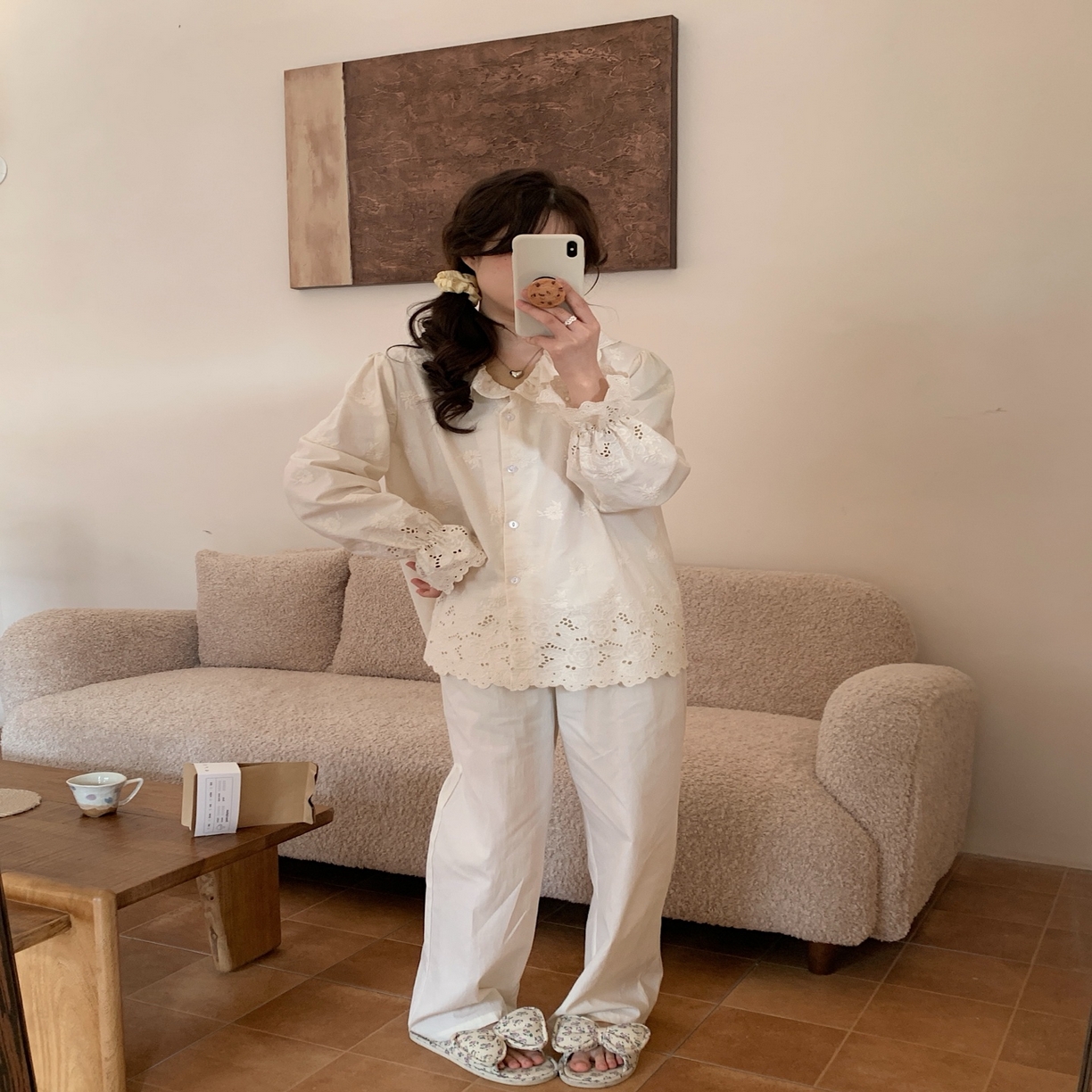 91家纺网 家纺一手货源 找家纺 （总）妍景家居生活馆 2025新款韩系25039-刺绣蕾丝公主套装