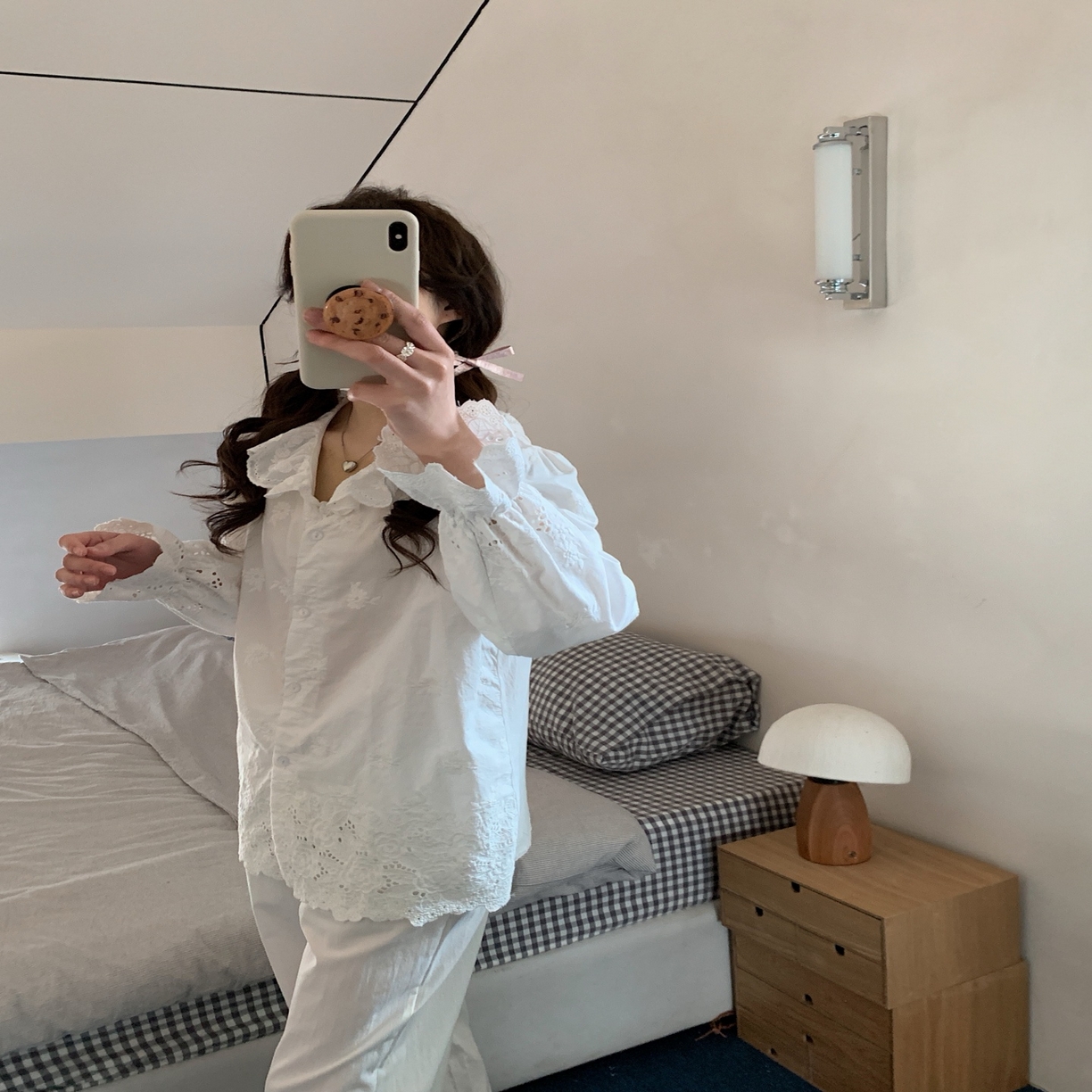 91家纺网 家纺一手货源 找家纺 （总）妍景家居生活馆 2025新款韩系25039-刺绣蕾丝公主套装