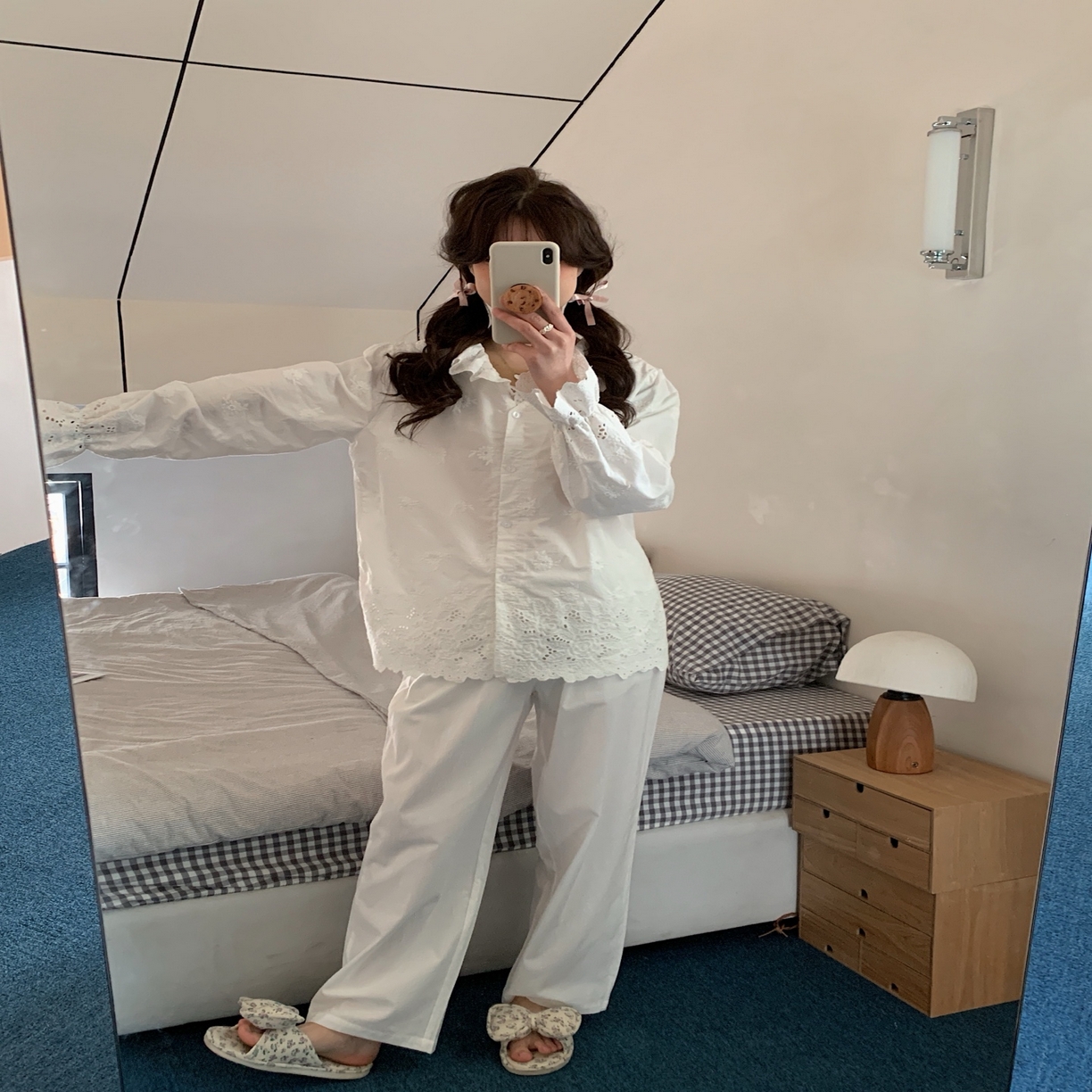 91家纺网 家纺一手货源 找家纺 （总）妍景家居生活馆 2025新款韩系25039-刺绣蕾丝公主套装