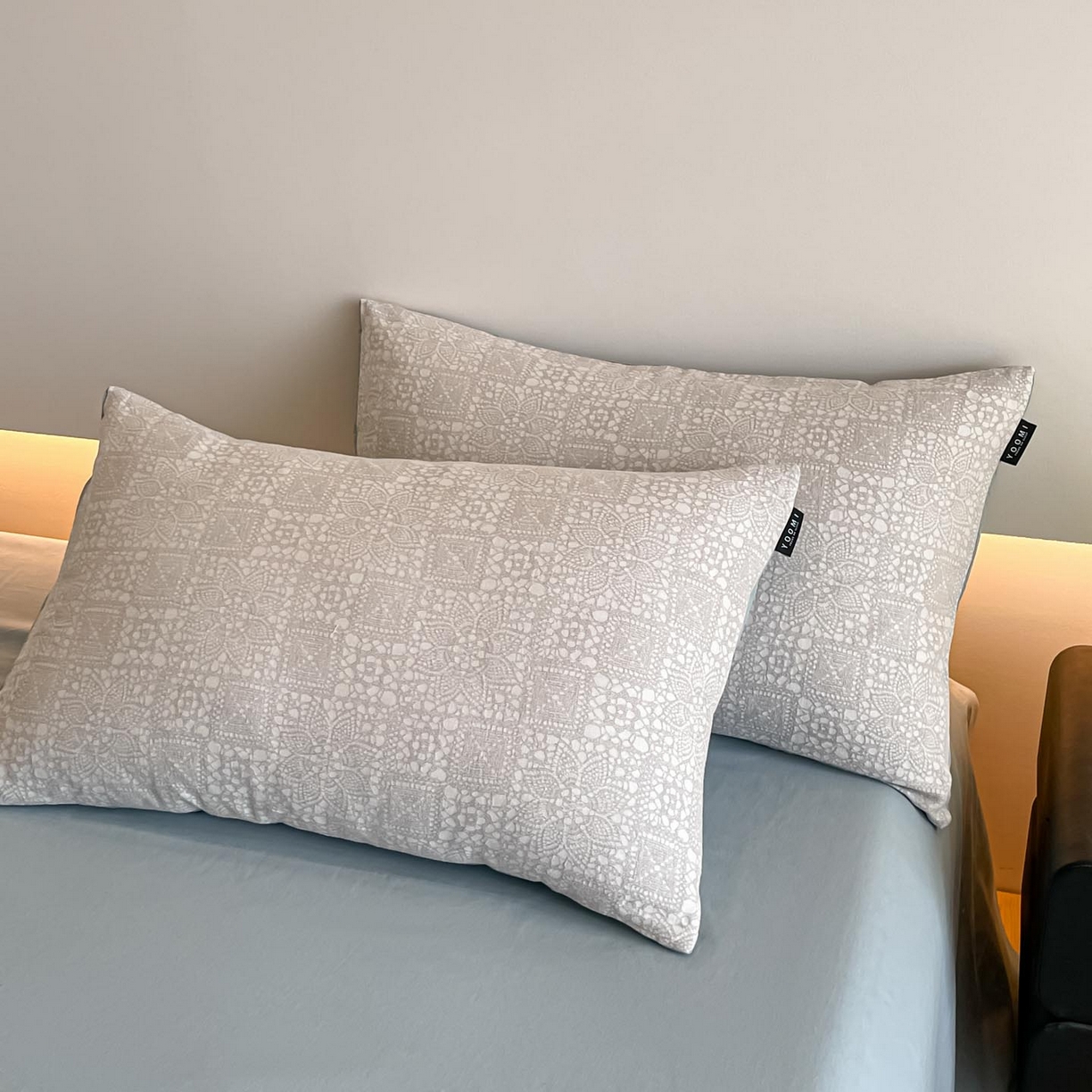 91家纺网 家纺一手货源 找家纺 涵宸家纺 2025新款全棉磨毛色织提花四件套 揽星河