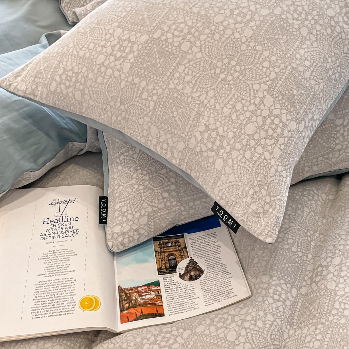 91家纺网 家纺一手货源 找家纺 涵宸家纺 2025新款全棉磨毛色织提花四件套 揽星河