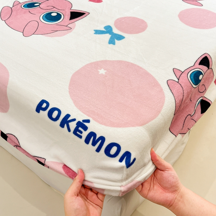 91家纺网 家纺一手货源 找家纺 金爱家 2025新款牛奶绒保暖床笠床笠单件单床笠 绒单品-蝴蝶结胖丁