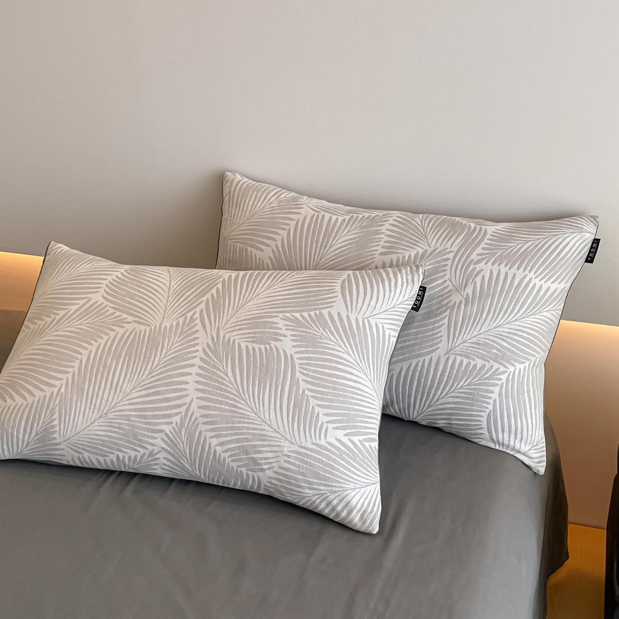 91家纺网 家纺一手货源 找家纺 涵宸家纺 2025新款全棉磨毛色织提花四件套 峦影叠-灰