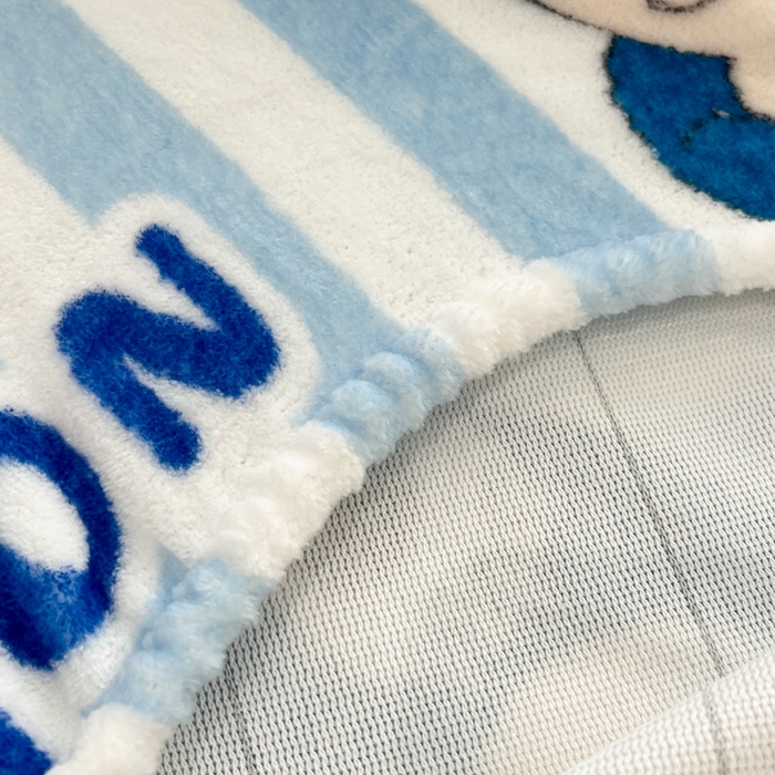 91家纺网 家纺一手货源 找家纺 金爱家 2025新款牛奶绒保暖床笠床笠单件单床笠 绒单品-蓝条卡比兽