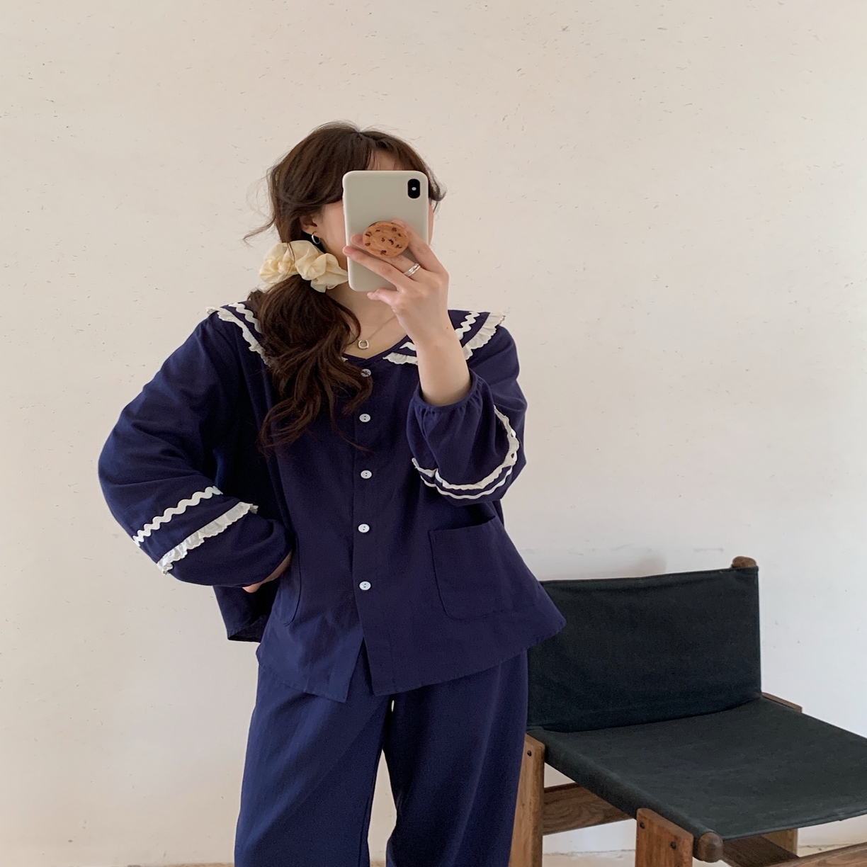 91家纺网 家纺一手货源 找家纺 （总）妍景家居生活馆 2025新款韩系25055-娃娃领公主套装