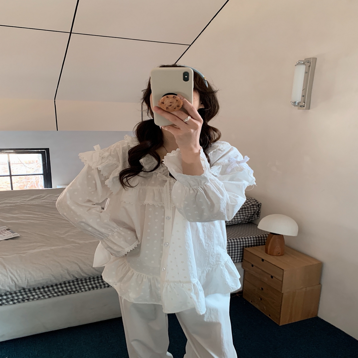 91家纺网 家纺一手货源 找家纺 （总）妍景家居生活馆 2025新款韩系25058-韩系刺绣花边豆豆套装