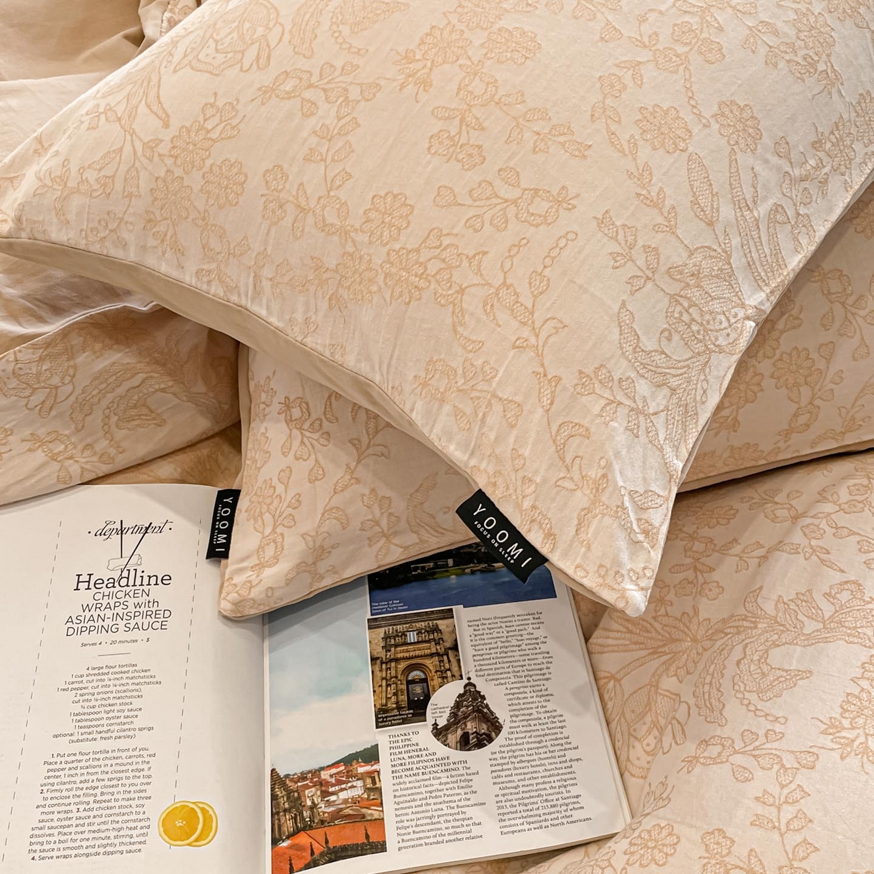 91家纺网 家纺一手货源 找家纺 涵宸家纺 2025新款全棉磨毛色织提花四件套 韵绣