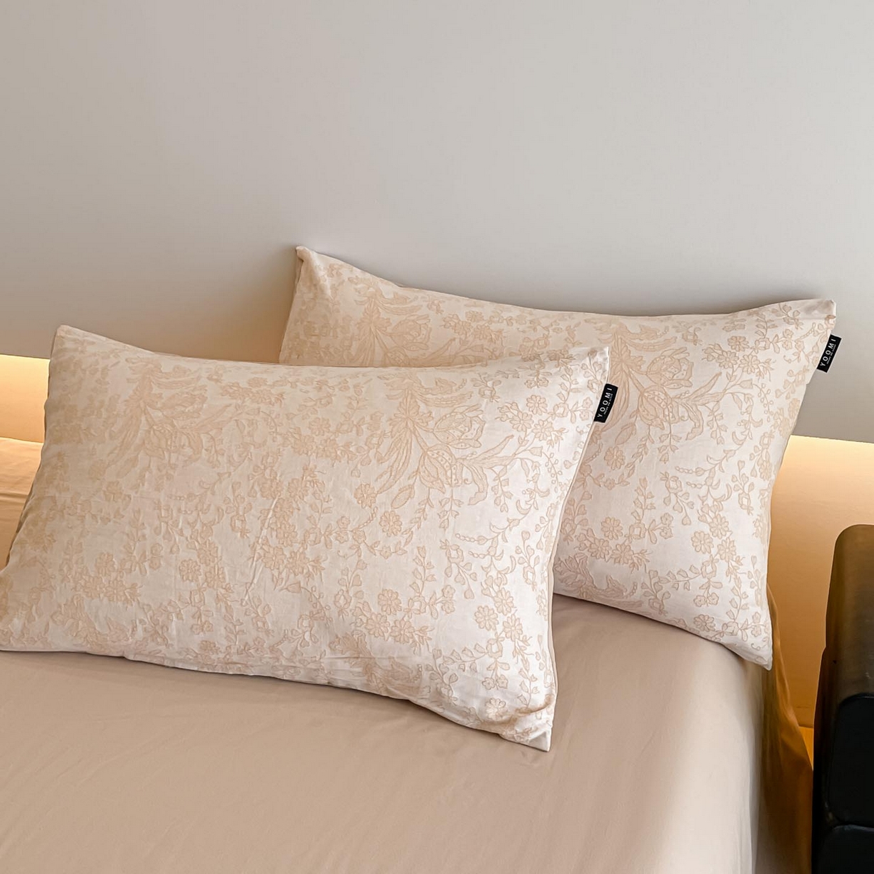 91家纺网 家纺一手货源 找家纺 涵宸家纺 2025新款全棉磨毛色织提花四件套 韵绣