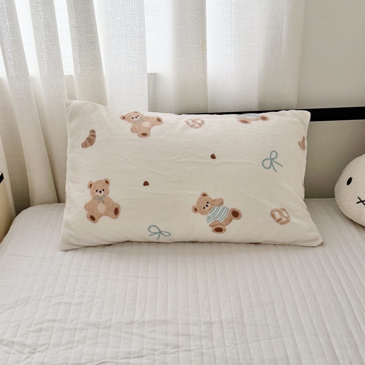 91家纺网 家纺一手货源 找家纺 航途席业 2025新款200g牛奶绒羊羔绒毛毯 牛角包小熊