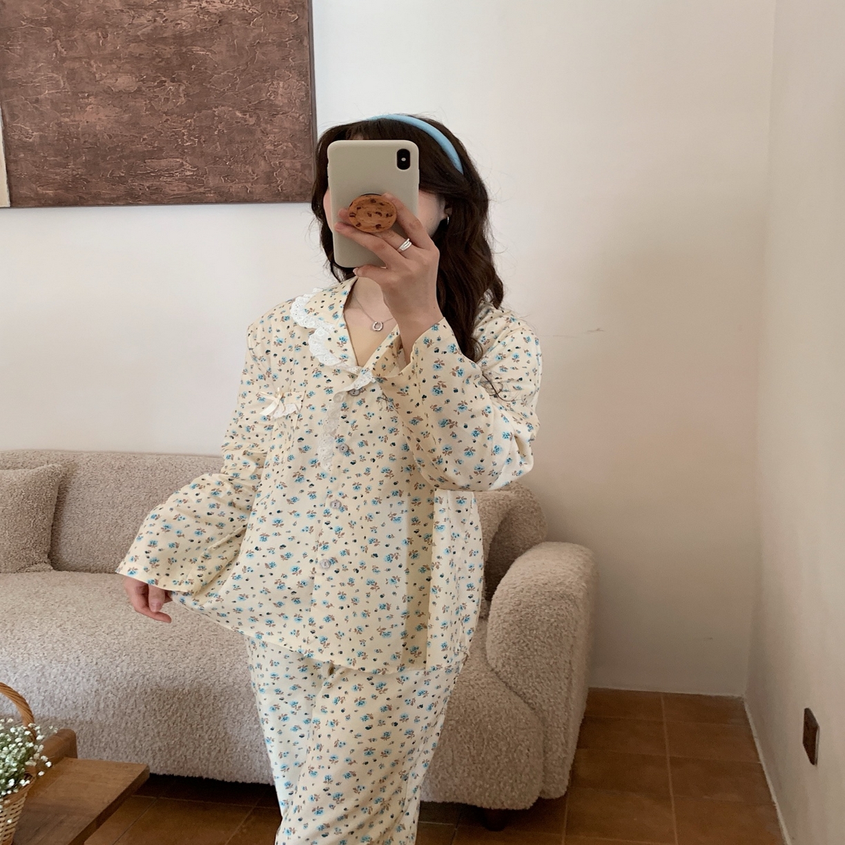 91家纺网 家纺一手货源 找家纺 （总）妍景家居生活馆 2025新款韩系25068-田野小碎花套装