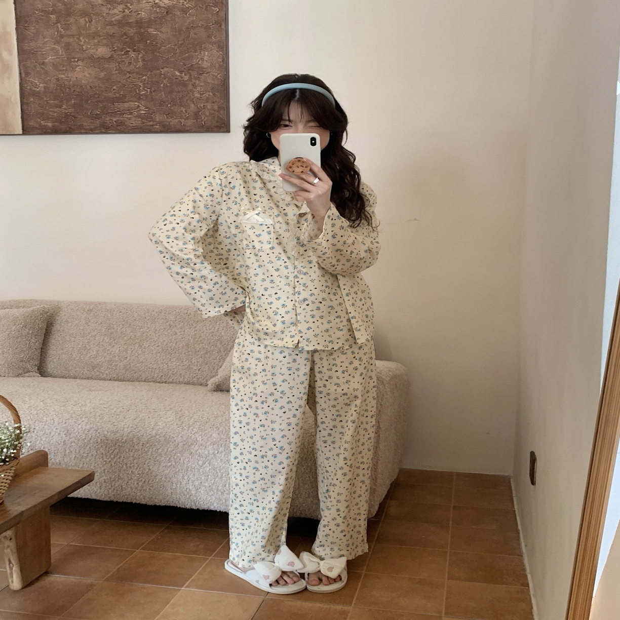 91家纺网 家纺一手货源 找家纺 （总）妍景家居生活馆 2025新款韩系25068-田野小碎花套装