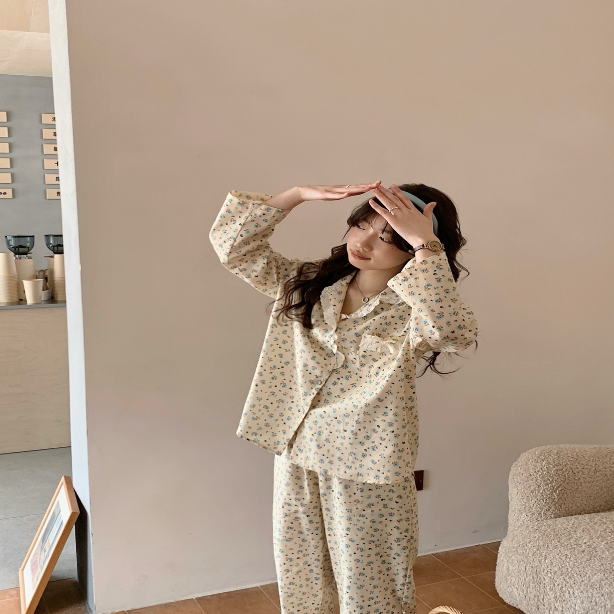 91家纺网 家纺一手货源 找家纺 （总）妍景家居生活馆 2025新款韩系25068-田野小碎花套装