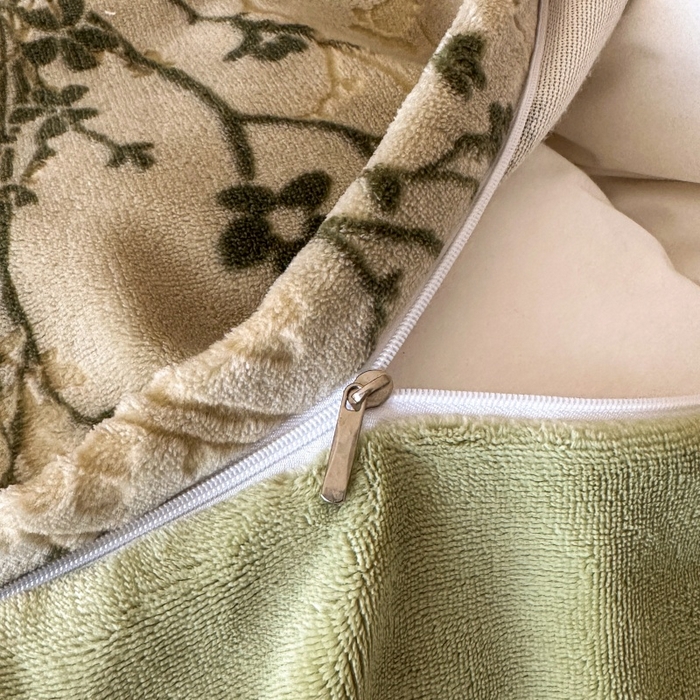 91家纺网 家纺一手货源 找家纺 （总）大米家居 2025新款高克重简约雕花绒四件套寒梅系列