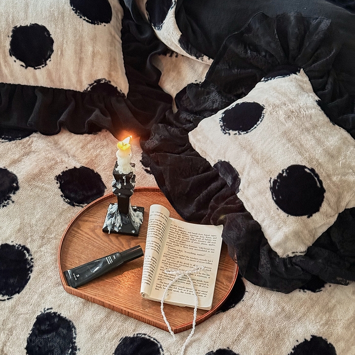 91家纺网 家纺一手货源 找家纺 （总）婳庭家居 2025新款雪貂绒牛奶绒花边款四件套