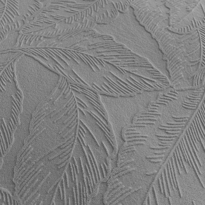 91家纺网 家纺一手货源 找家纺 苏迪网销供货 2025新款牛奶绒四件套A类高克重全消光雕花一字绣工艺款 芭蕉叶-高级灰