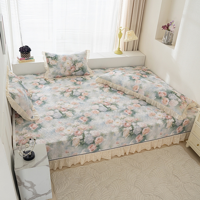 91家纺网 家纺一手货源 找家纺 （总）冬然家纺 2025新款纯棉数码印花榻榻米床盖系列