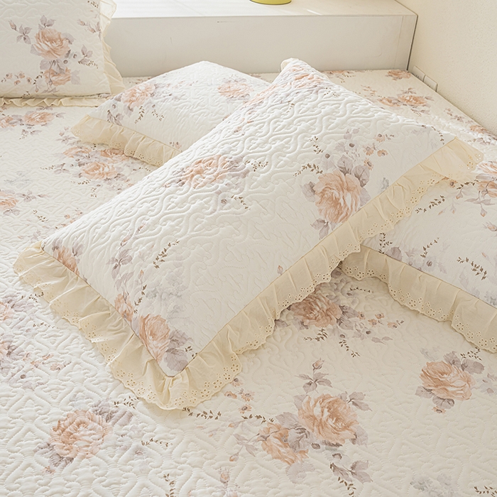 91家纺网 家纺一手货源 找家纺 冬然家纺 2025新款纯棉数码印花榻榻米床盖系列 淡雅清香