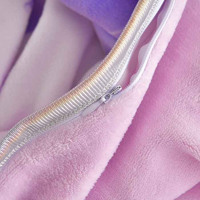 91家纺网 家纺一手货源 找家纺 德比尔斯 2025新款牛奶绒床裙四件套8-9斤法莱绒直播爆款日产2万套 紫蝴蝶